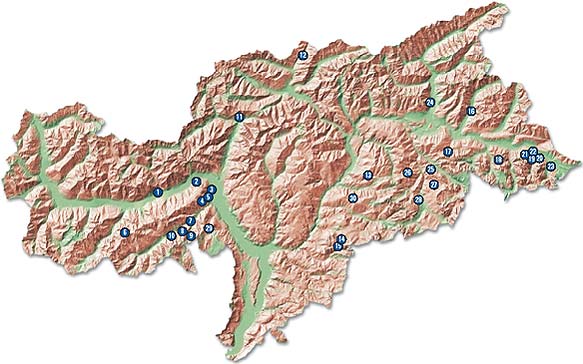 Lista delle sorgenti d'acqua mierale