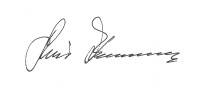 Firma Dott. Luis Durnwalder, presidente della Giunta provinciale
