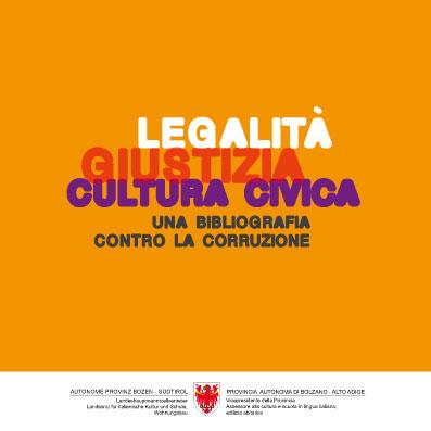 Copertina bibliografia Legalità, giustizia, cultura, civica - Una bibliografia contro la corruzione