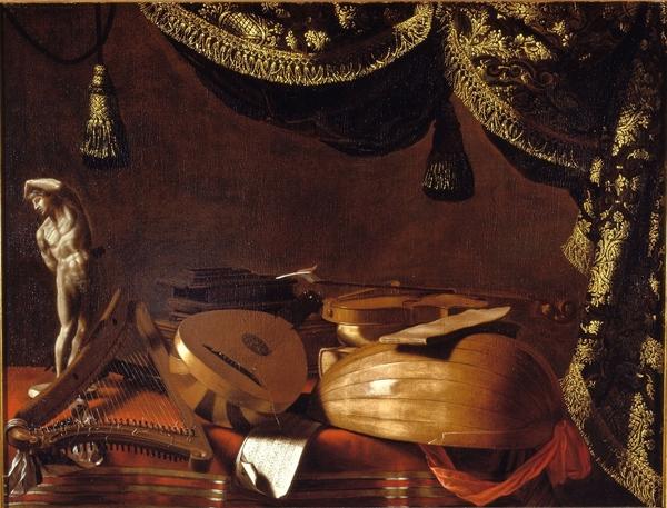 Baschenis, Strumenti musicali con statuetta