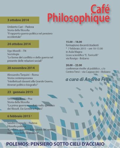 Café Philosophique 2014/2015