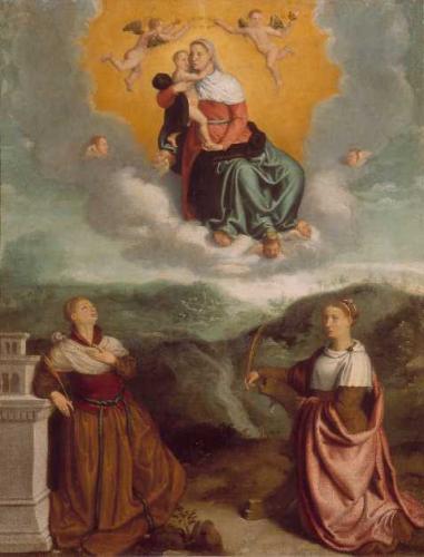 Madonna in gloria e le SS Barbara e Caterina d’Alessandria