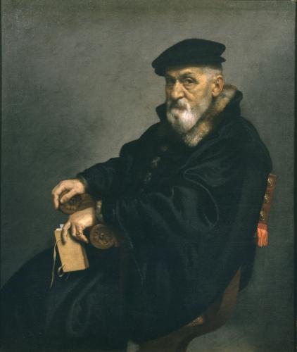 Ritratto di vecchio seduto