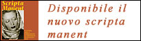 Disponibile il nuovo scripta manent