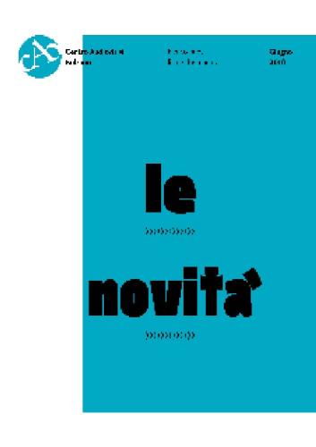 Copertina Novità giugno 2010 Copertina Brochure