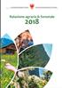 Relazione agraria e forestale 2018