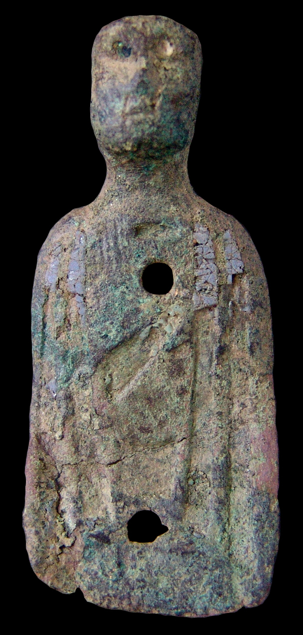 Malles - San Benedetto: Figura in bronzo con decorazione a smalto: Medioevo