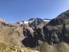 Ghiacciaio di Mazia sopra i rockglacier e le residue di una morena laterale (Val Mazia, Alto Adige)