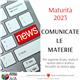 Comunicate le materie per la maturità 2023