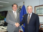 Il presidente Kompatscher con il commissario UE Tajani