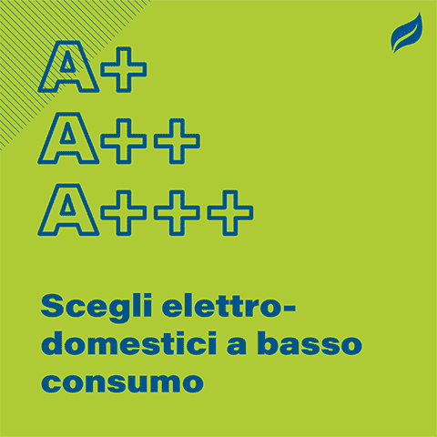 Scegli elettrodomestici a basso consumo