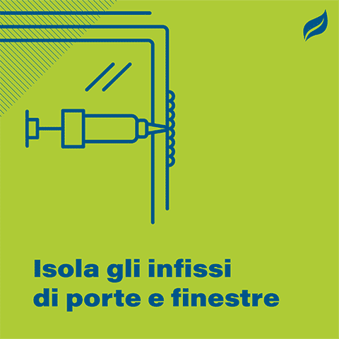 Isola gli infissi di porte e finestre