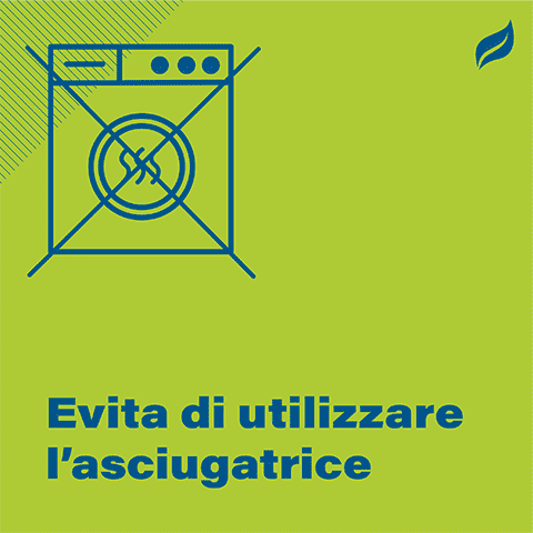 Evita di utilizzare l'asciugatrice