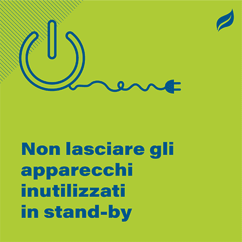 Non lasciare gli apparecchi inutilizzati in stand-by