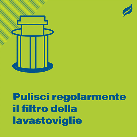 Pulisci regolarmente il filtro della lavastoviglie