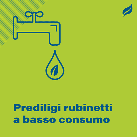 Prediligi rubinetti a basso consumo