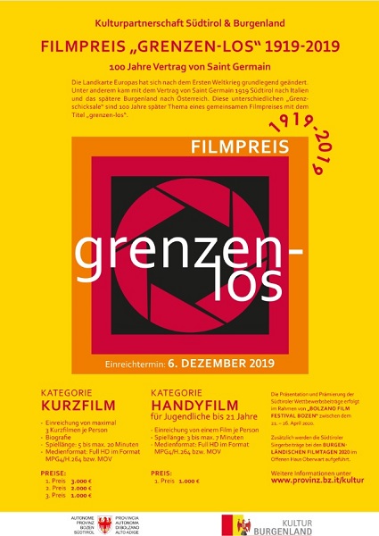 Filmpreis Südtirol / Burgenland Filmpreis Südtirol / Burgenland
