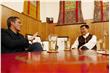 Kompatscher nel colloquio con il premier del governo tibetano in esilio Lobsang Sangay - Foto: USP/Dominik Holzer