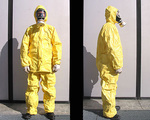 Indumenti di protezione per decontaminazione con maschera e filtro
