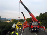 Recupero camion con autogru