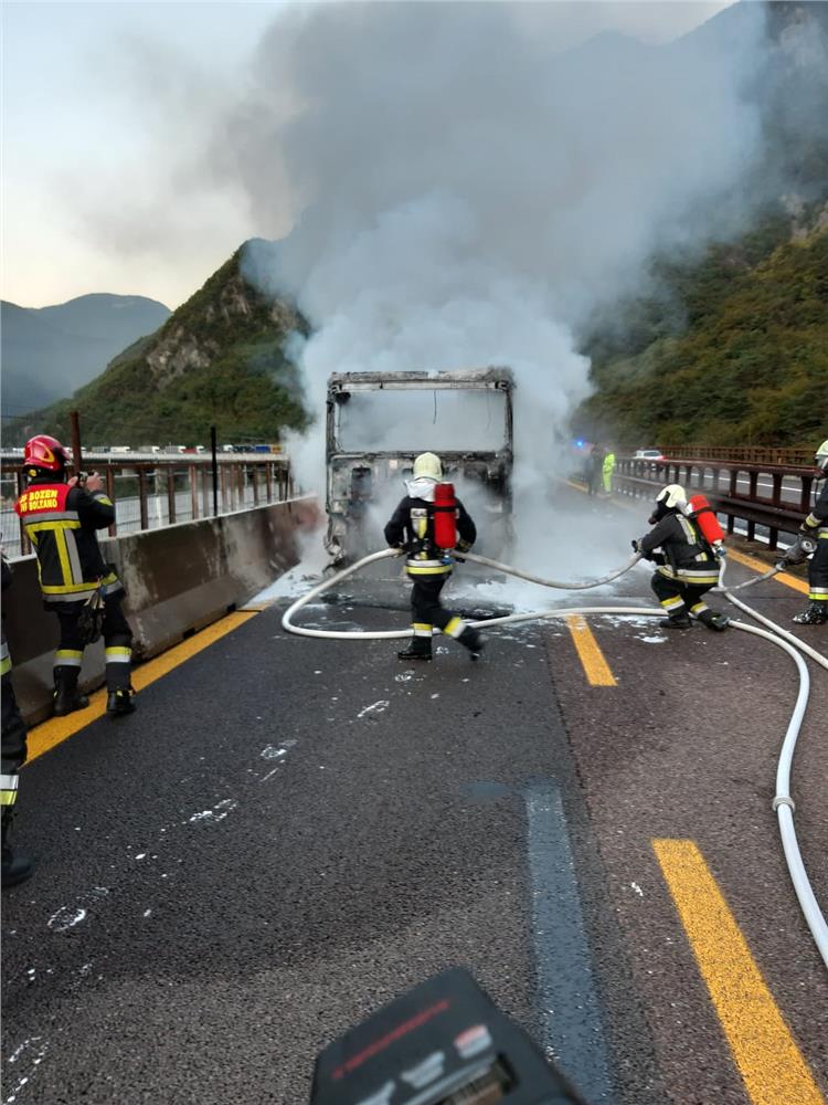 incendio di camion