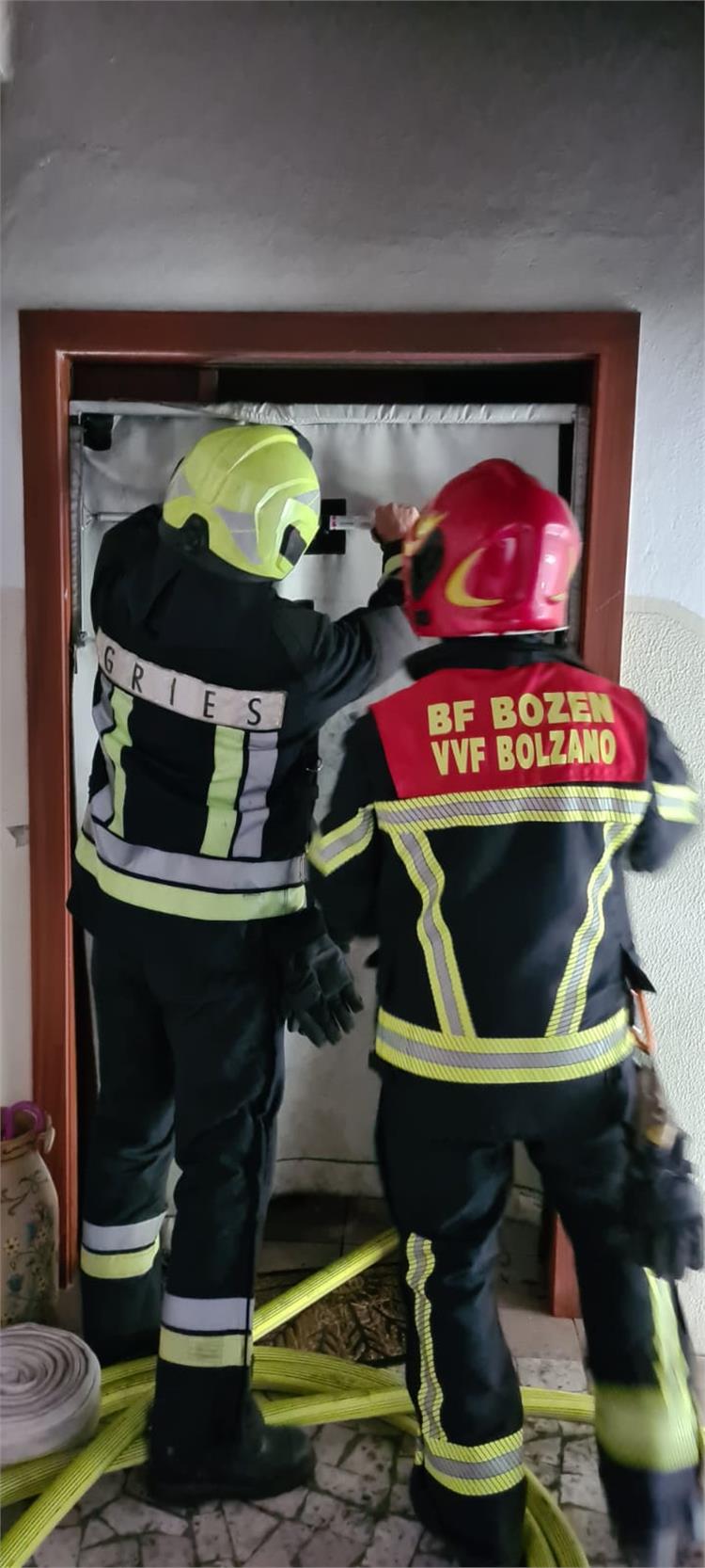 Incendio in appartamento a Bolzano