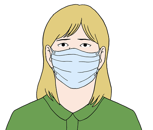 La maschera protegge naso e bocca